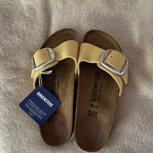 Birkenstock Madrid big buckle sz 37 in popcorn nubuck